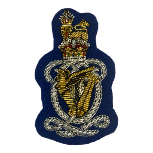 Picture of The Queen's Royal Hussars No1 Dress - Arm Badge - Blue BG - Tudor Crown