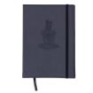 Picture of The Queen's Royal Hussars Notebook - A5 Black Hardback - Embossed Black Regimental Badge - Lined - Tudor Crown
