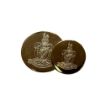 Picture of The Queen's Royal Hussars Blazer Buttons - Brass - Engraved - Large - Gilt