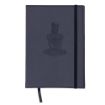 Picture of The Queen's Royal Hussars Notebook - A5 Black Hardback - Embossed Black Regimental Badge - Lined - Tudor Crown