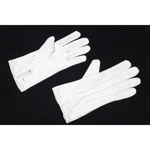 Picture of White Parade Gloves - Button Cuff - Medium