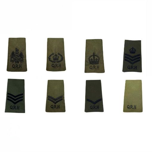 Picture of The QRH Rank Slides - Olive - O/R's & NCO's