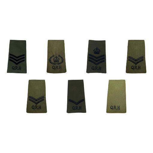 Picture of The QRH Rank Slides - Olive - O/R's & NCO's