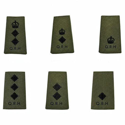 Picture of The QRH Rank Slide - Olive - Commissioned Officers