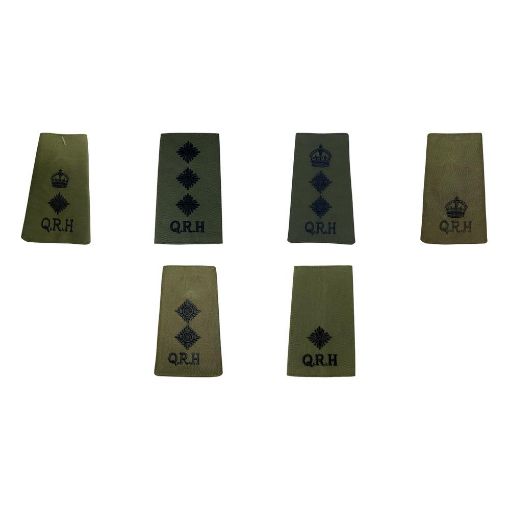 Picture of The QRH Rank Slide - Olive - Commissioned Officers